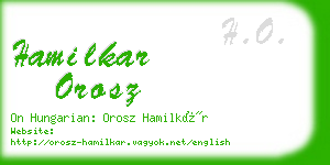 hamilkar orosz business card